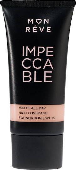 Mon Reve Impeccable Foundation Лилаво/бяло SPF15 6 30мл