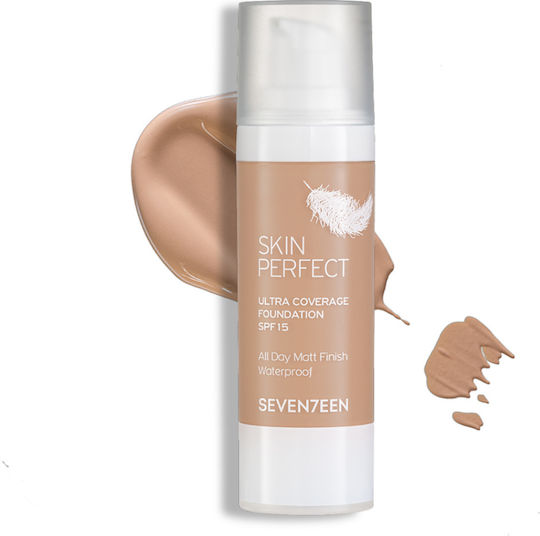 Seventeen Skin Perfect Ultra Coverage Waterproof Liquid Make Up SPF15 07 30ml