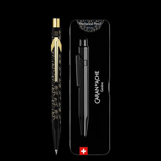Caran D'ache Μολυβι Μηχανικο 0.5mm Κουτι Μεταλικο 849 Horse Μαυρο