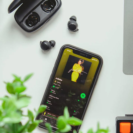 Tribit FlyBuds 3 SC Bluetooth Handsfree Ακουστικά με Αντοχή στον Ιδρώτα και Θήκη Φόρτισης Μαύρα