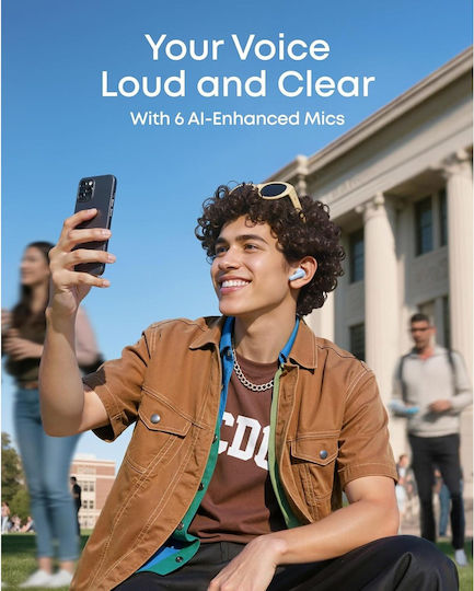 Soundcore by Anker R60i In-ear Bluetooth Handsfree Ακουστικά με Αντοχή στον Ιδρώτα και Θήκη Φόρτισης Γαλάζιο