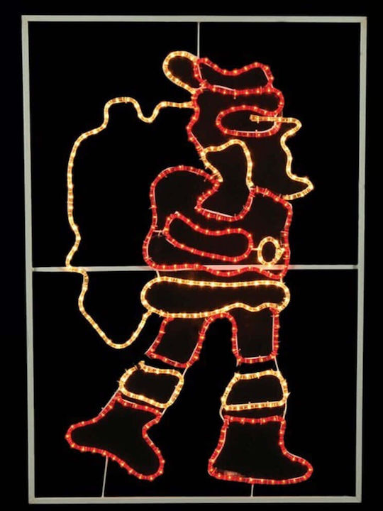 Illuminated Santa Claus with Light Tube 125x25cm