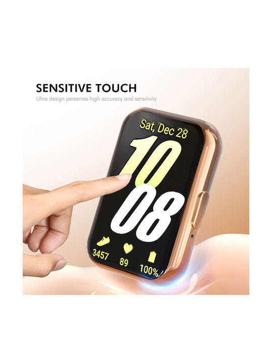Enkay Пластмасов Калъф със Стъкло в Розов цвят за Samsung Fit 3