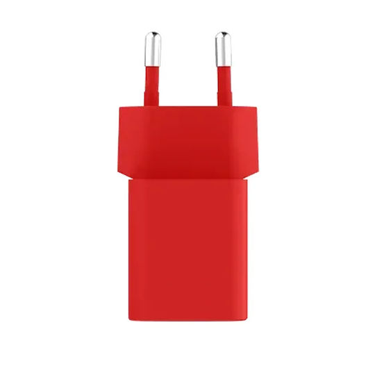 TTEC GaN Charger with USB-C Port and USB-C - USB-C Cable 45W Power Delivery Neon Red SmartCharger