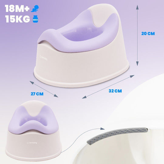 Sun Baby Potty Clasic Alb până la 15kg