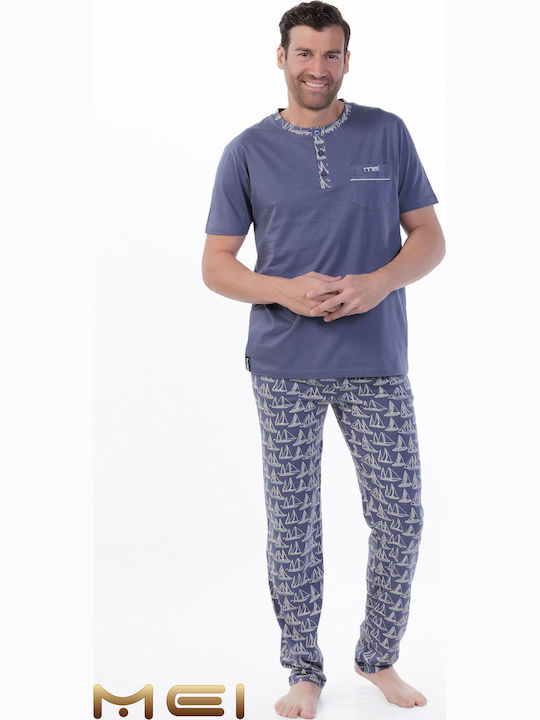 MEI Pijama de Vară pentru Bărbați Raf