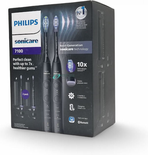 Philips Ηλεκτρική Οδοντόβουρτσα HX7429/03 Μαύρη