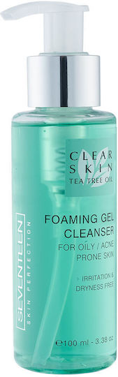 Seventeen Clear Skin Αφρός Καθαρισμού Προσώπου για Ακνεϊκές Επιδερμίδες 100ml
