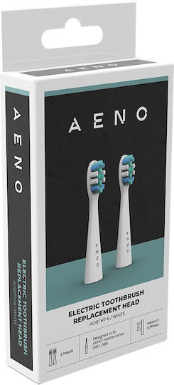 Κεφαλές Οδοντόβουρτσας Aeno Adbth7-8 Db7/db8 2 Τεμάχια Ένδειξη Αντικατάστασης Λευκό