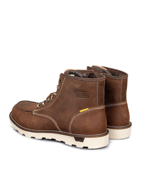Lässige Herrenstiefel aus Leder Braun