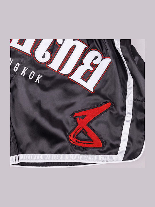 Боксерки Muay Thai 8 Weapons Bangkok Черно Бяло