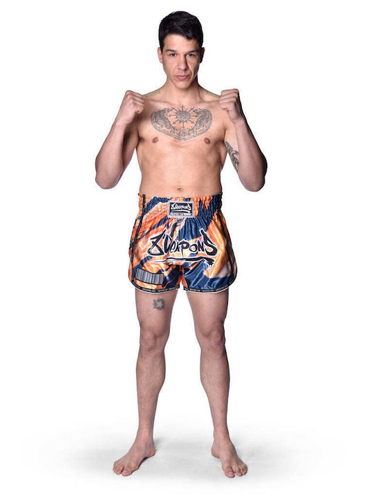 Σορτσάκι Muay Thai 8 Weapons Vivo Magma Orange