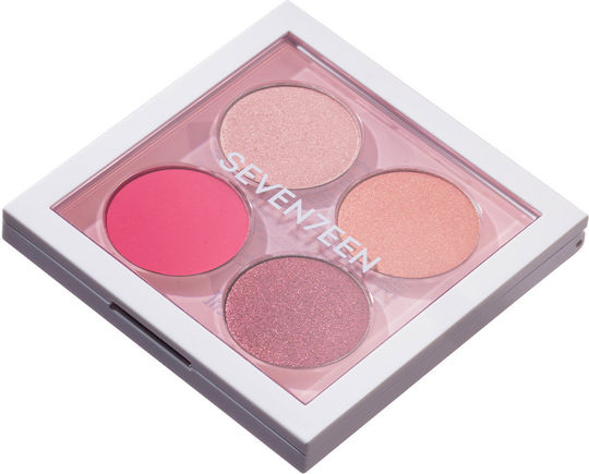 Seventeen Vibrant Lidschattenpalette in fester Form 09 Pink Love 5.7gr