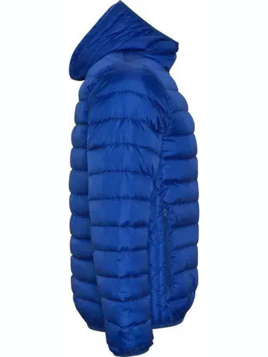 Norway Winter Puffer Jacket Windproof Electric Blue