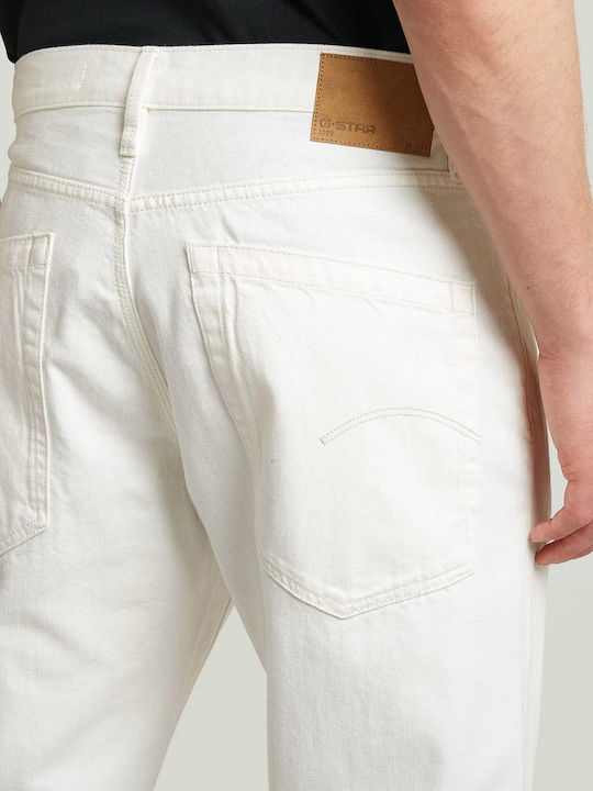 Pantaloni De Blugi Pentru Bărbați Cu Croială Relaxed Straight Ecru
