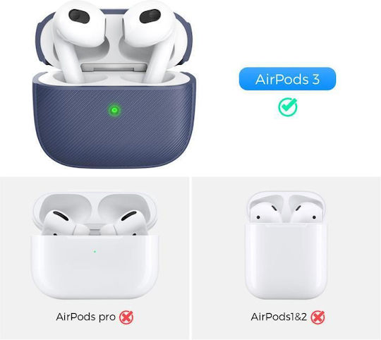 AHAstyle PT177 Silicone Case Navy Blue for Apple AirPods 3