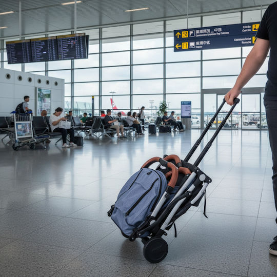 Buf Boof S-16 Cărucior pentru Bebeluși Potrivit pentru Nou-născut Albastru deschis