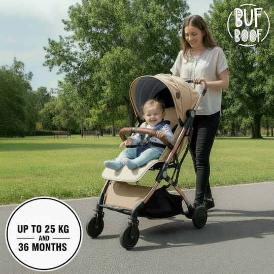Buf Boof S-16 Kinderwagen Geeignet für Neugeborene Beige