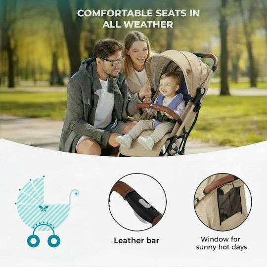Buf Boof S-16 Kinderwagen Geeignet für Neugeborene Beige