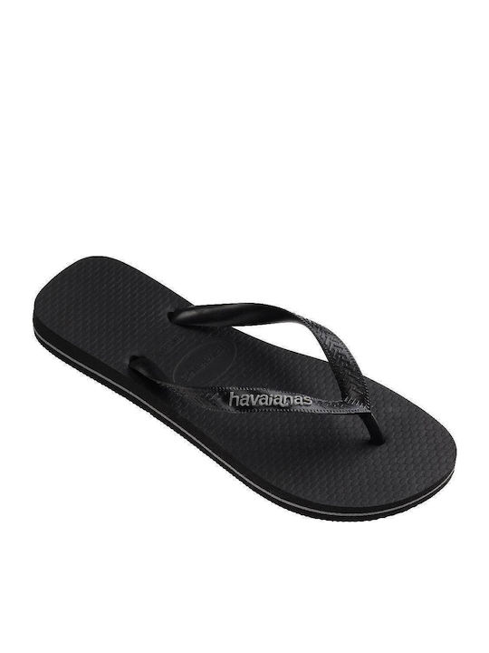 Logo Logo Men's Flip Flops Black