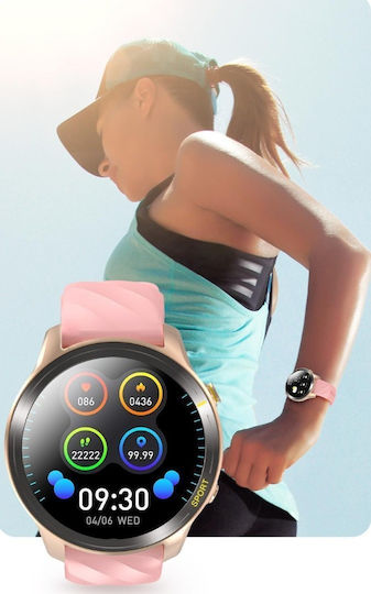 Awei H36 Smartwatch με Παλμογράφο (Ροζ Χρυσό)