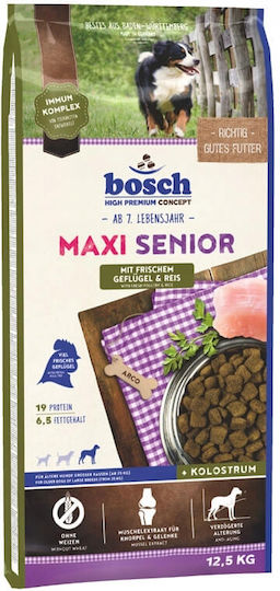 Bosch Petfood Concepts Maxi Senior 12.5kg Dry Food Grain-Free for Senior Large Breed Dogs with Chicken and Rice