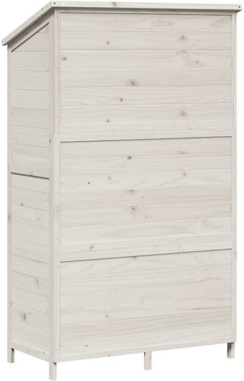 Wooden Garden Shed White M1.065xW0.56xH1.76m