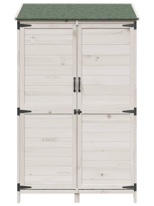 Wooden Garden Shed White M1.065xW0.56xH1.76m
