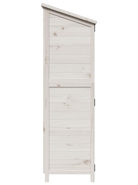 Wooden Garden Shed White M1.065xW0.56xH1.76m