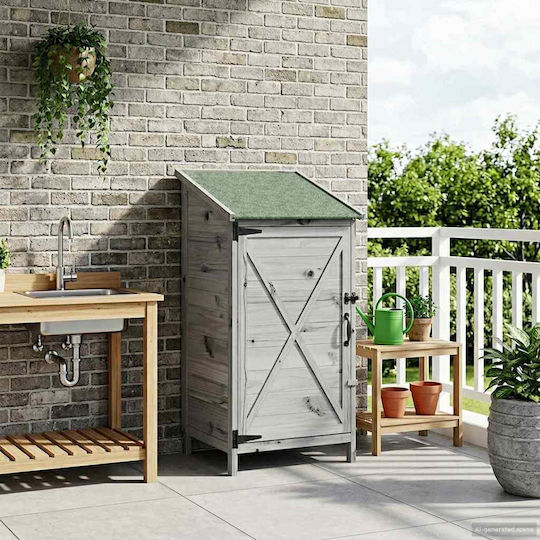 Wooden Garden Shed M0.595xP0.56xH1.135m
