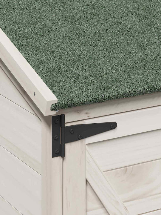 Wooden Garden Shed White M1.06xW0.56xH1.765m