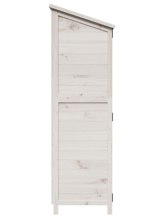 Wooden Garden Shed White M1.06xW0.56xH1.765m