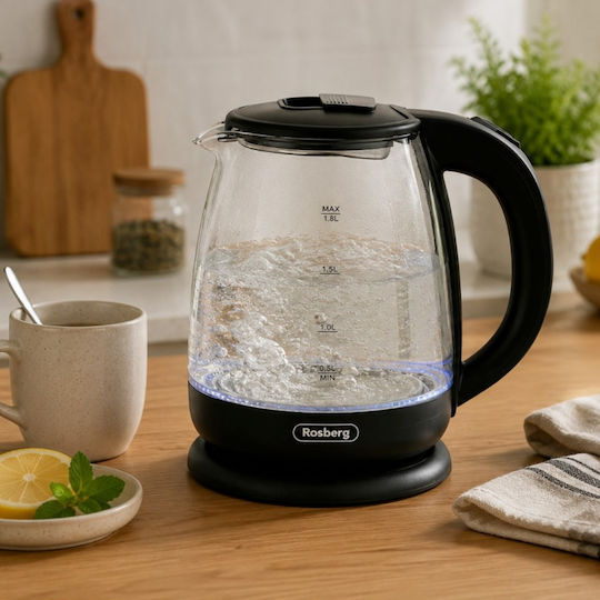 Rosberg Електрическа Кана 1.8л 1500W Черна