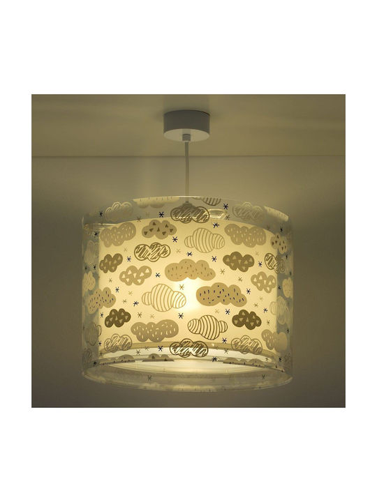 Ango Single-Light Kids Ceiling Light Hanging made of Plastic with E27 Base Grey 33x25cm