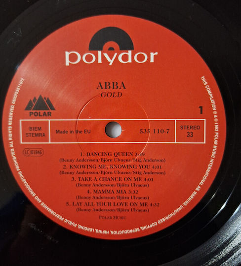 Abba Gold Greatest Hits Vinyl