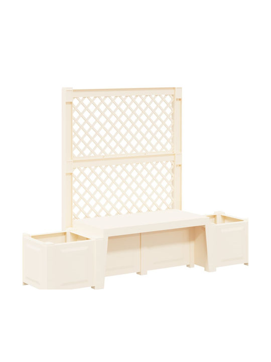 Outdoor Bench Made of Polypropylene 173x49x135.5cm