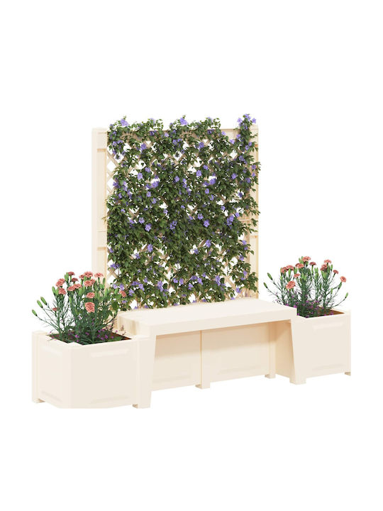Outdoor Bench Made of Polypropylene 173x49x135.5cm