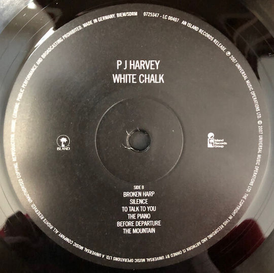 P J Harvey* White Chalk Vinyl
