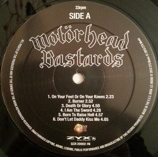 Motörhead Bastards Vinyl