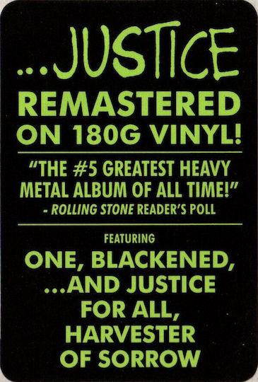 Metallica Justice All Vinyl