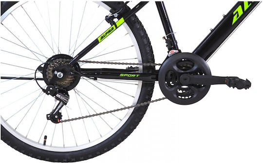 Alpina 21t/s 26 Zoll Schwarzes Mountainbike mit Geschwindigkeiten