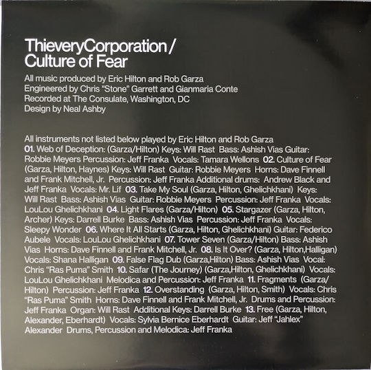 Thievery Corporation Culture Fear Vinyl Vinyl All Media