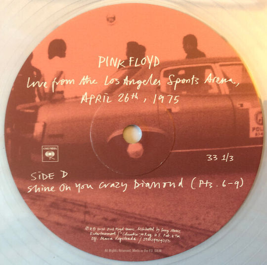 Pink Floyd Live From Los Angeles Sports Arena April 26th 1975 Vinyl Box Set
