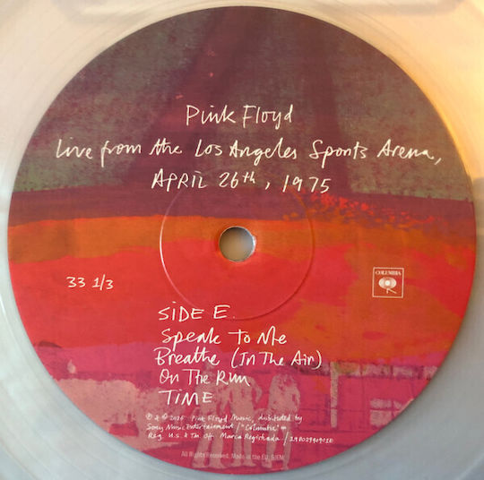 Pink Floyd Live From Los Angeles Sports Arena April 26th 1975 Vinyl Box Set