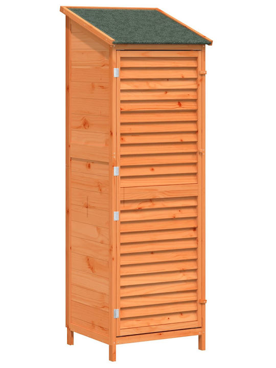Wooden Garden Shed L0.59xW0.56xH1.76m