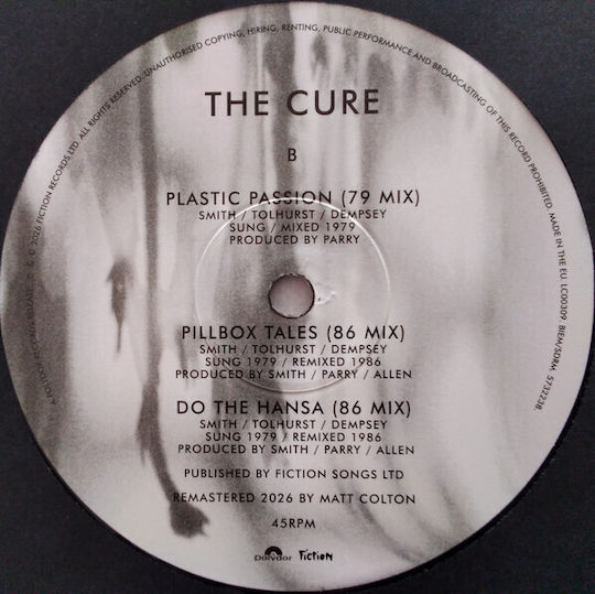 Cure Boys Don't Cry 86 Mix Vinyl
