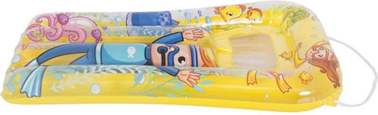 Jilong Kid's Inflatable Pool Mattress Yellow 74x48cm