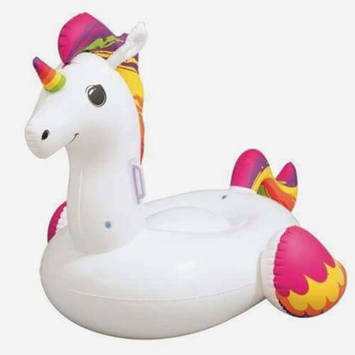 Bestway Φουσκωτό Στρώμα Θαλάσσης Unicorn Λευκό 150cm