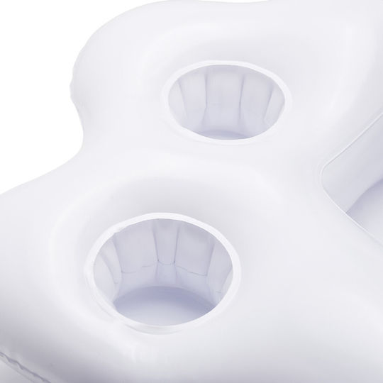 Rainbow Cloud Inflatable Cup Holder White 60x41cm