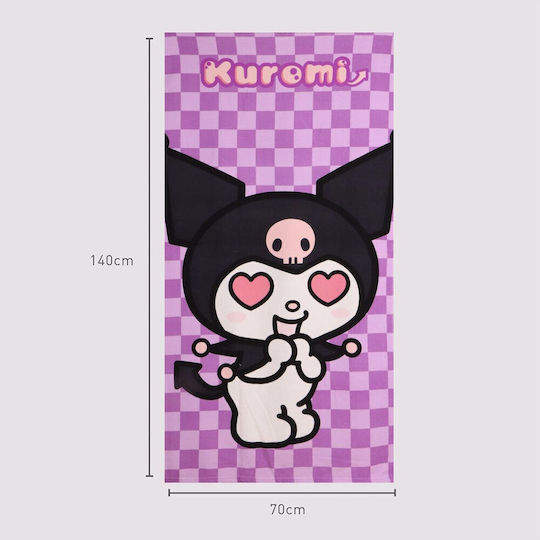 Hello Kitty Kuromi Микрофибърна Детска Кърпа За Плаж